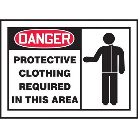OSHA DANGER SAFETY LABEL PROTECTIVE LPPE004XVE